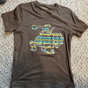 Brown Graphic Short Sleeve Tee